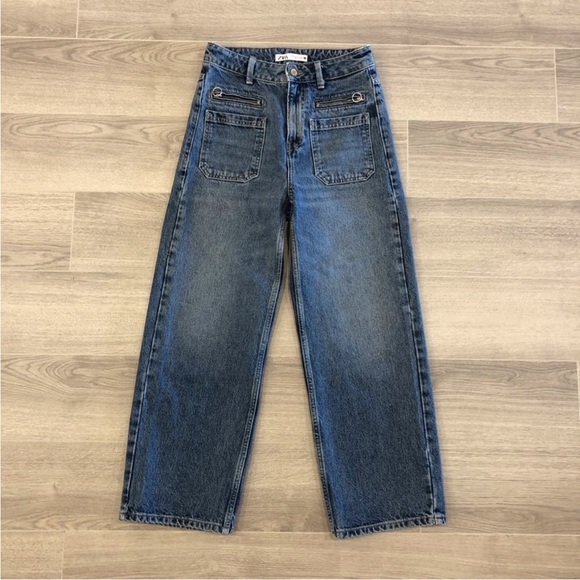 Zara cropped wide-legged jeans - Picture 4 of 4